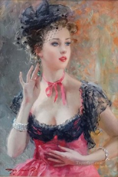 Pretty Woman KR 007 Impresionista Pinturas al óleo